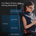 RENPHO Back Massager with Heat, Gifts for Women, Shiatsu Massage Chair Full Body, Neck Massager Height Adjustable, Back Massager Deep Tissue Kneading, Massager Seat Vibration, Massage at Home, Office - 2