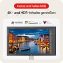 LG, 27 Zoll, Ultra HD 4K Monitor, 68.4cm, 16:9, Super Resolution, 3840 x 2160, 60Hz, 5ms, HDR10, AMD FreeSync, DCI-P3 95%, DisplayHDR 400, 27UP850K-W.AEU - Weiß & Schwarz - 3