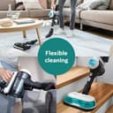 Bosch Unlimited 7 Aqua BCS71HYGGB Cordless Vacuum cleaner with additional 2in1 Vacuum and Mop head, Flex Tube, Interchangeable 18 V Battery, 40 minutes run time - White - 7