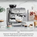 Sage - The Barista Express Impress - Macchina Caffè in Grani con Macinacaffè Integrato, Dosaggio e Pressatura Automatica (10 kg), Lancia Vapore Manuale per Latte Art - Tartufo Nero - 2