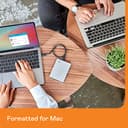 WD 4TB My Passport Ultra for Mac, Disco Duro Externo Portátil, USB-C, USB 3.2 Gen 1/USB 3.0, Copia de seguridad y protección con contraseña, Formateado para MacOS, Plata - 4