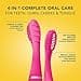 FOREO ISSA mini 3 Wild Strawberry, Electric 4-in-1 Sonic Toothbrush, Replaceable 6-Months Hybrid Brush Head, Medical-Grade Silicone, Travel-Friendly, 265 Uses/Charge, 2-Year Warranty - 2