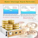 Genérico Vaporera eléctrica Comercial para Dim Sum, de Dos, Cuatro o Seis Orificios, con Alarma de combustión en seco y Suministro de Agua Independiente, para cocinar 6 Orificios. - 5