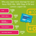 Integral 128GB Gamer's Edge Micro SD Card for the Nintendo Switch - Load & Save Games Fast, Gaming Storage, DLC & Save Data, Quick Memory Card made for Nintendo Switch 1 consoles, Lite, OLED & 4K - 9