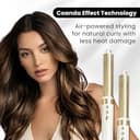 GLAMUP® Aircurler™ 6 in 1 Hot Air Styler, Upgraded Long Barrel, Round Brush, Powerful High Speed Dryer, Tight Grip, Curling Volumizing Gift Set with Travel Bag - 6