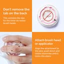 Clarisonic Spazzola per pulizia del viso con pori profondi di ricambio compatibile con Mia 1, Mia 2, Mia Fit, Alpha Fit, Smart Profile Uplift e Alpha Fit X, confezione da 2 - 4