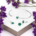 HENRYKA 925 Sterling Silver & Green Onyx Round Charm Necklace | Minimal Pendant | Bridesmaid Jewellery | Hypoallergenic Women's Jewellery with Gift Box - 5