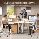 FLEXISPOT E1 PRO Scrivania Regolabile in Altezza con 2 Motori con Memoria Automatica Intelligente Standing Desk Scrivania Elettrica Scrivania Motorizzata - 11