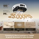DREAME Aqua10 Ultra Track Complete Robot Aspirapolvere, Lavaggio 45 °C, Supera Ostacoli di 6 cm, Auto-pulizia Mocio, Aspirazione da 19.500 Pa, 0 Grovigli, Evita Oltre 240 Oggetti, Controllo Vocale - 6
