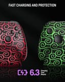 Switch 2 Pro Controller with Charging Dock, Switch Controller Wireless for Nintendo Switch 2/Lite/OLED, RGB Bluetooth Gamepad with 7 LED Colors/Hall Effect/Dual Shock/Turbo/Motion Control - Purple - 8