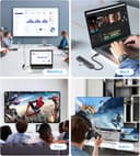 BHHB M80 Hub USB C HDMI 4K/ PD 100W Carica/USB 3.0 5Gbps/ 2*USB 2.0, Hub USBC 5 in 1 Adattatore Multiporta Type C Docking Station Compatibile con MacBook Pro/Air M4 M3 M2 M1, Mac, iMac, iPad, iPhone - 7