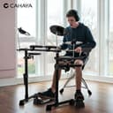 CAHAYA Batería Electrónica con Pads de Malla: Dual Trigger y 350 Sonidos – E-Drum Kit con Caja de 8", Kit Completo con Banqueta, Auriculares y Baquetas – Ideal para Niños y Principiantes - 9
