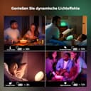 Philips Hue White & Color Ambiance Go Tischleuchte (530 lm), dimmbare LED Leuchte für das Hue Lichtsystem mit 16 Mio. Farben, smarte Lichtsteuerung über Sprache oder App, weiß - 5