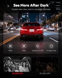 REDTIGER 4K 3 Channel Dash Cam 5G WiFi Built-in GPS, Included 64GB Card, 2160P+1080P+1080P Front and Rear Inside, Loop Recording, Triple Car Camera with 3 Inch Screen, IR Night Vision, Parking Mode - 3