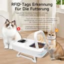 Comedero Automático para Gatos, Alimentador de Microchip para Mascotas con Colgante de Collar RFID, Detecta 134,2 kHz 15 Dígitos de Identificación de Chip para Mascotas, Evita El Robo de Alimentos - 3