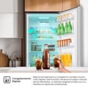 Hisense RB440N4CCB - Frigorífico Combi, Eficiente Clase B, Capacidad 336 L, Multi-air Flow, Micro Vents Cooling, Congelamiento Rápido, Total No Frost, Puerta Reversible, Color Inox - 8