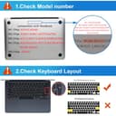 EooCoo Keyboard Cover Compatible for 2026 2025-2022 MacBook Air M5 M4 M3 M2 13.6" / 15", 2026-2021 MacBook Pro M5/M4/M3/M2/M1 Pro/Max 14"/Pro 16", UK/EU Mac Layout Ultra Thin Protector Skin, TPU Clear - 2
