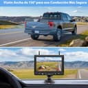 VASTEND Telecamera Retromarcia Wireless Solare con Monitor 7", Sistema di Retromarcia Digitale HD 1080P, Batteria 10000mAh & Attacco Magnetico, IP69K Impermeabile per Camper, Camion, Rimorchio - 6