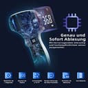 Fieberthermometer Kontaktlos Infrarot Stirnthermometer für Baby Erwachsene Kinder, Digital Thermometer Fieber mit Genaue Ablesungen, Fieberalarm, LCD Anzeige, 50 Speicherfunktion - 6