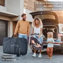 SnooBee Babybett Beistellbett Baby & Co-Sleeper – Höhenverstellbares Babybett mit Matratze, Rollen mit Bremse, atmungsaktive Mesh-Seiten & Moskitonetz, faltbar mit Tragetasche (0–6 Monate) - 8