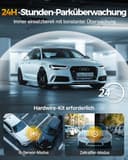 GKU Dashcam per auto anteriore posteriore, 3 canali 4K + 1080P+1080P WiFi con scheda SD da 64 GB, GPS 5 GHz WiFi, schermo IPS da 3", super visione notturna, WDR, sensore G, registrazione loop - 8