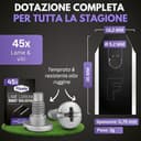 Filzada® 45x Lame per Robot Tagliaerba - Carbonio BLACK - adatto a tutti gli Husqvarna Automower - Lame Robot Tagliaerba adatto a Husqvarna 305, 308, 310, 315, 320, 420, e molti altri. con viti - 3