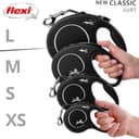 flexi® Classic L | 8m Gurt Roll-Leine für Hunde bis 50 kg | Schwarz | ausziehbare Hundeleine | Gewicht 534.3 gr | Maße 14.7 x 20.9 cm - 7