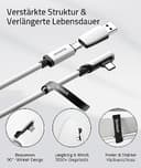 Syntech 5m Link Kabel kompatibel mit Oculus/Meta Quest 3/Quest 3S/Quest2/Pro/Pico 4 Zubehör and PC/SteamVR, USB-C-Kabel mit USB-3.0-Adapter für VR-Headset, 5 Gbit/s Datenübertragung - 4