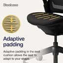 Steelcase Series 1 Ergonomic Office Chair With LiveBack Lumbar Support, 4D Armests, Adjustable Headrest Black/Black; Made in Europe - 8