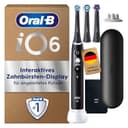 Oral-B iO Series 6 Plus Edition Elektrische Zahnbürste/Electric Toothbrush, Inkl. 3 Aufsteckbürsten, 5 Putzmodi für Zahnpflege, Reise-Etui, Designed by Braun, Schwarz - 1