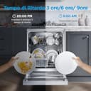 Midea MFD60S121X-IT Lavastoviglie Libera Installazione con 12 coperti, 6 Programmi, Partenza Ritardata, Funzione di Mezzo Carico, 60 cm - Inox - 5