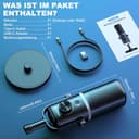 aokeo Mikrofon PC,AK-10 USB/XLR Dynamisches Gaming Mikrofon für Podcast,Streaming mit RGB-Beleuchtung,Lautstärkeregler,Stummschalttaste und Rauschunterdrückung (Weiß) - 7