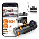 VANTRUE N5S Dashcam & VP03 Hardwire Kit, 2.7K+1080P+1080P+1440P Vorne Innen Hinten, HDR+WDR Auto Kamera mit 5GHz WLAN GPS, DSGVO Datenschutz Dash Cam - 1