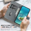 BLOTECH Case for Realme GT Neo6,Black Heart Jewellery Yellow Crown Painting Multifunction Leather Phone Case Wallet Flip Cover with Multi Card Slots Pocket Wrist Strap for Realme GT Neo6 - 8