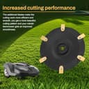 FourShow 【Cut More Efficiently】 Robotic Lawn Mower Blade Plate 6 Replacement Blades Compatible with Husqvarna G3-P2 Automower 320, 330X. - 6