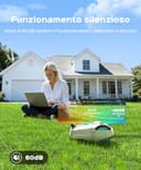 YARDCARE M800Plus Robot Tagliaerba Senza Filo Perimetrale, Posizionamento GPS + 3D Visione, Robot Tosaerba, Modalità di Taglio a U,800 m²,Ricarica Automatica, App, Rilevamento di 150 Ostacoli - 8