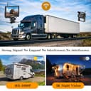 Inefala Digital Inalámbrica Cámara de Visión Trasera Kit con Monitor de 7 Pulgadas HD 1080P y 2 Cámara, Cámara de Marcha Atrás IP68 Impermeable Visión Nocturna 12V-36V para RV Caravana LKW DC - 4