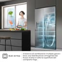 Hisense RS818N4TIE Frigorifero Side By Side, 632 L, Classe E, Inox - 6