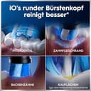 Oral-B iO Series 6 Elektrische Zahnbürste/Electric Toothbrush, 2 Aufsteckbürsten, 5 Putzmodi für Zahnpflege, Display & Reiseetui, Valentinstagsgeschenk für Ihn/Sie, Designed by Braun, black lava - 14