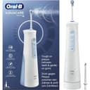 Oral-B AquaCare 4 Kabellose Munddusche, Zahnzwischenraumreiniger für sanfte Zahnreinigung & gesünderes Zahnfleisch, mit Oxyjet-Technologie, 2 Modi für Zahnpflege, weiß/blau - 5