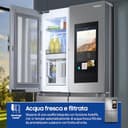 Samsung Frigorifero a 4 Porte Family Hub AI RF65DG9H0ESR/EF, Con AI Vision Inside, Wifi+AI Energy Mode, Beverage Center, Metal Back, 636 L, LxAxP: 91,2 x 183 x 72,3 cm, Inox Spazzolato - 5