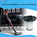 4 Stück Waschbare Staubsaugerfilter ZR009007 & ZR009008 kompatibel mit Rowenta X-Force Flex 11.60, 12.60, 14.60, 15.60 kabellosen Staubsaugern sowie der Animal RH98-Serie & RH99-Serie - 6