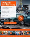 VANTRUE N5 4 Kanal 2.7K STARVIS 2 Dashcam Auto 1944P+ 3 Lens 1080P Dash Cam Vorne Innen Hinten, 5.8GHz WiFi, IMX675 HDR Nachtsicht Dash Camera Auto 24H Parkmodus, Sprachbefehle, Max 1TB - 5