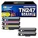 Pack of 5 TN247 Compatible with Brother TN-243CMYK Toner Brother MFC L3750CDW DCP-L3550CDW Toner MFC-L3750CDW MFC-L3770CDW TN247 TN243 TN243CMYK HL-L3210CW HL-L3230CDW MFC-L3230CDW MFC-L330CDW - 1