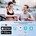 Körperfettwaage Digital Personenwaage Bluetooth mit 8 Elektroden Ganzkörperanalyse Waage mit APP und Handsensoren Smart Körperwaage für 18 Körperdaten Analysiert, BMI, Gewicht, Muskelmasse - 6