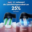 Oral-B iO Series 3 Plus Edition Elektrische Zahnbürste — Electric Toothbrush, Inkl. 3 Aufsteckbürsten, 3 Putzmodi für Zahnpflege — Designed by Braun, GUT GETESTET von STIFTUNG WARENTEST, Schwarz - 8