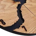 Beflourish Wanduhr Ohne Tickgeräus Holz Modern Wanduhren für Büro, Wohnzimmer, Küche, Schule Kinderzimmer (40cm) - 3