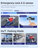 AZDOME M550 MAX 4K 3 Canali Dash Cam, 4K+1080P+2.5K Telecamera per Auto, WiFi GPS, Dash Cam Auto IPS 3.19" con Scheda SD 64G - 6