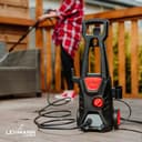 LEHMANN Jukon Idropulitrice Alta Pressione, 1600 W, Pressione max. 200 bar, Portata 480 l/h, Autoadescante, Con Accessori - Pistola, Lance, Lancia Schiuma, Spazzola per Patio, Spazzola per Cerchi - 2