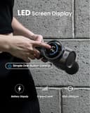 RENPHO Massage Gun Deep Tissue with Smart App and Bluetooth,Muscle Massage Gun with 5 Speeds 5 Massager Heads,10mm Amplitude Percussion Massager with Carry Case,for Gym Muscle Relaxation,Great Gifts - 5